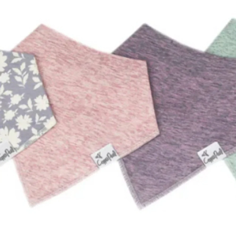 Copper Pearl Lacie Bibs: Colorful Baby Bandana Bib Set